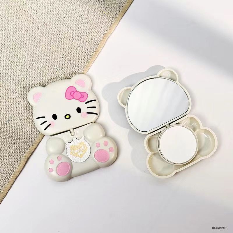 Giá đỡ điện thoại di động 360°Gương Xoay Sáng Tạo Hoạt Hình Gấu Lười Di Động Trang Điểm Dính Miếng Dán Lưng Ngang Dọc 26.3