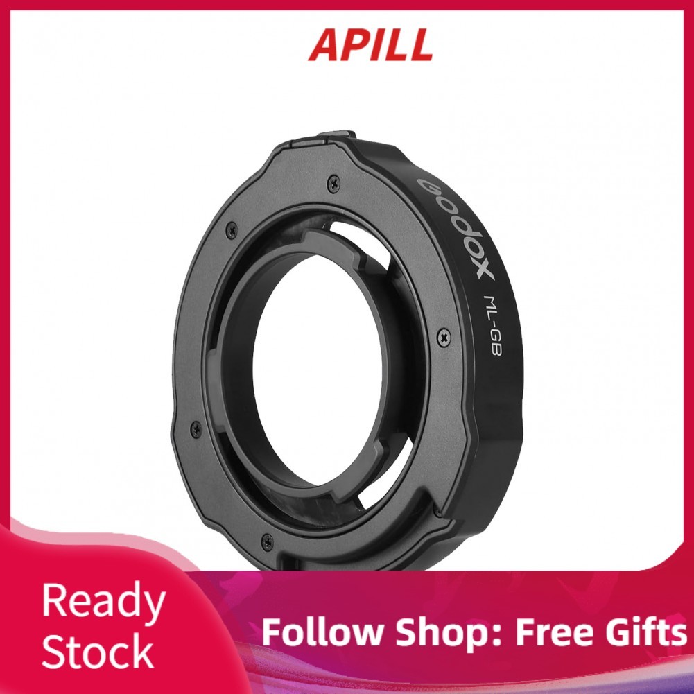 Apill Bộ chuyển đổi ML-GB Tương thích với đèn LED Godox AD300Pro ML100Bi ML60IIBi ML30 ML30Bi ML60 ML60Bi