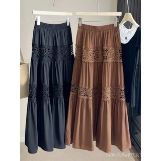Váy móc rỗng chất lượng cao, thời trang mùa xuân-hè, phù hợp dáng người cỡ lớn