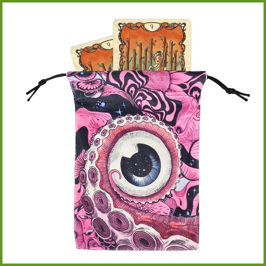 Túi Tarot Tarot Sàn Nhung Túi Bảo Vệ Quấn Tổ Chức Bói Toán Phụ Kiện Cho Xúc xắc Pha Lê Rune greiwe2vn