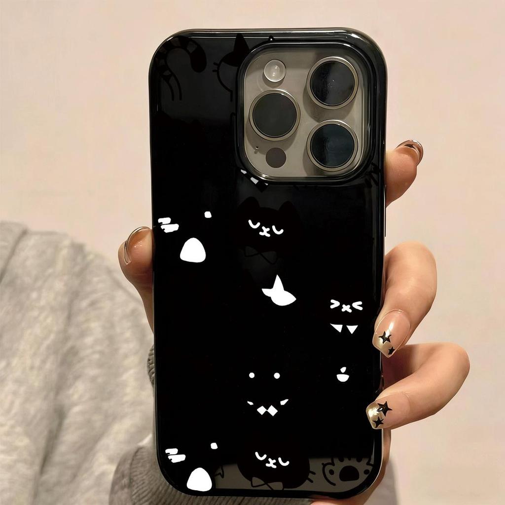 Mèo in đầy đủ cho trường hợp iPhone 16 iPhone 17Air Tính cách 14Pro Moisture
