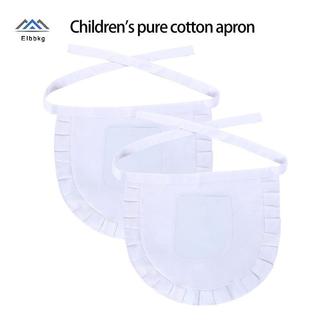 Tạp Dề Nửa Eo ELBBKG Cho Trẻ Em Bé Gái Tạp Dề Xù Vui Vẻ Với Nhà Thơ Nấu Ăn Nhà Bếp Chơi Mới