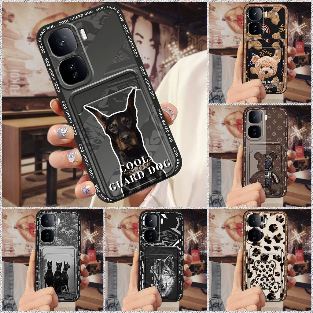 Ốp Lưng Chống Bụi Bẩn Ốp lưng VIVO IQOO Neo10 Trung Quốc / NEO10 Pro Vỏ Mềm Silicon Graffiti Thiết Kế Thời Trang Tay Thẻ Chống Thấm Nước Bọc Toàn Bộ TPU Chống Sốc Khe Cắm Thẻ Dễ Thương