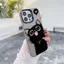 Ốp Lưng Tương Thích Cho iPhone 17 Air 16 15 14 13 12 11 Pro X XR XS Max SE 2020 6 6S 7 8 Plus Mạ Acrylic IMD Case Motif Mèo Dễ Thương CYIM165