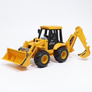 Trẻ em Hợp kim hai đầu Kỹ thuật Xe Đồ chơi Máy xúc quán tính lớn Bé trai Bé trai Đa chức năng chống sốc