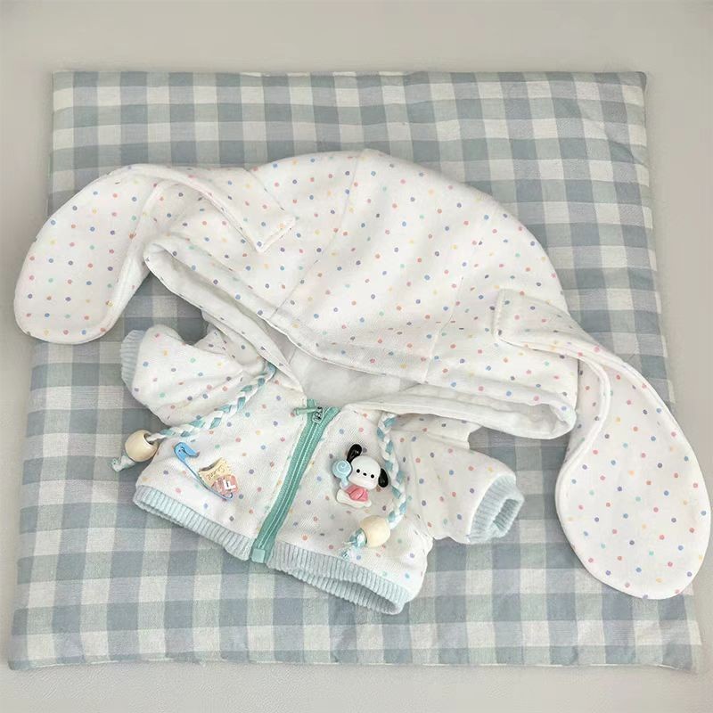 1020cm "Túi Sữa Thỏ" Bộ Quần Áo Búp Bê Cotton Bộ Búp Bê Sang Trọng Trang Điểm Búp Bê Cơm Pop Doll