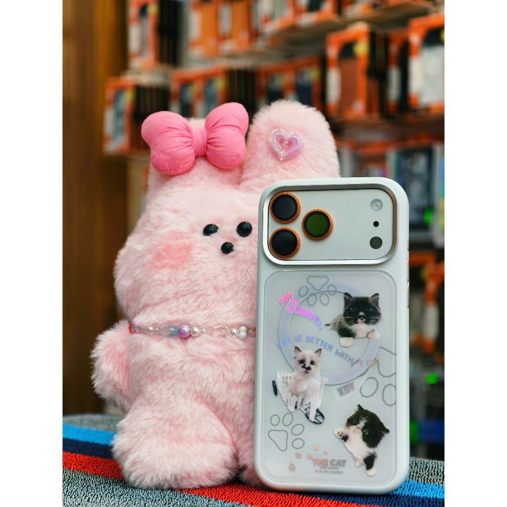 [Chính Hãng] Ốp Lưng iPhone 17 Pro Max Mutural The Dog / The Cat - Silicon Lỏng Ánh Kim, Viền Cam Kim Loại, Sạc Từ Tính