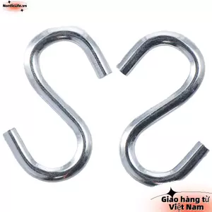 NORDICLIFE 2 Móc S hạng nặng, Dung tích chịu lực: 300 (kg) Sắt mạ kẽm 2,75in Võng Xoay S Móc, Bền 70mm / 2,75in Móc hình chữ S Thiết lập lều