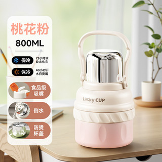 Bình giữ nhiệt inox 316 dung tích lớn, kèm ống hút cầm tay, dùng cho ô tô