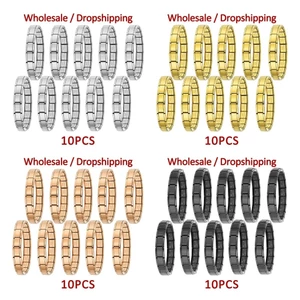 Vòng tay thép không gỉ mô đun - Set 10 cái, DIY tiện lợi, làm quà tặng hoàn hảo