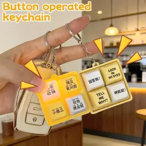 3 Đồ chơi giảm căng thẳng di động cho văn phòng & du lịch | Móc khóa bấm vui nhộn với 3 chủ đề Đèn thoại, Nút Fidget có thể tái sử dụng, Phụ kiện trang trí túi