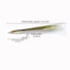 PYCOU Fly Fishing Sand Eel, Móc Inox Họa Tiết Cát Eel Lướt Kẹo Mồi Bay, Thực Tế Cá Mắt Lướt Kẹo Thiết Kế Thực Tế Mắt Cá Bay Câu Cá