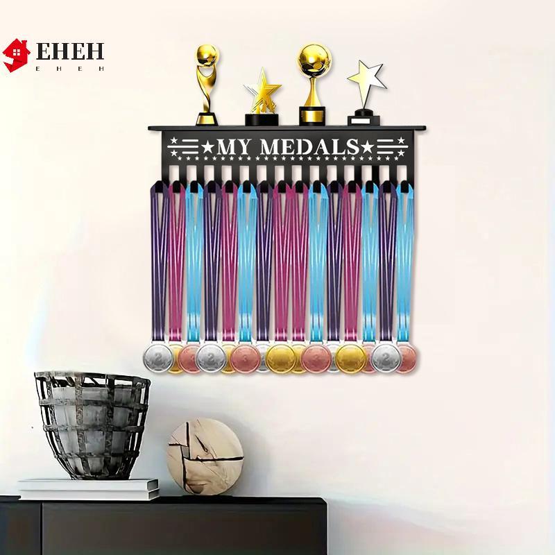 [EHEH] Giải thưởng kim loại hạng nặng Cúp Giá đỡ huy chương Móc treo tường Người tổ chức Huy chương Giá đỡ lưu trữ Hiển thị Trang trí văn phòng tại nhà VN
