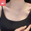 Dây Chuyền Xương Đòn Zircon Hoa Ngọt Ngào, Phong Cách Thời Trang Hàn Quốc