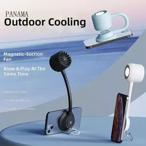 Giá đỡ điện thoại từ tính 3 tốc độ NAMA có quạt làm mát Đèn LED có thể điều chỉnh Giá đỡ điện thoại có thể gập lại cho văn phòng Du lịch tại nhà