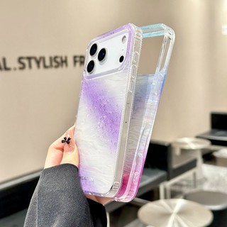 Ốp Điện Thoại Sang Trọng Sáng Milky Way Cho iPhone 17 16 15 14 13 12 Pro Max PC Cứng Chống Sốc Vỏ Bảo Vệ