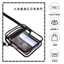 Túi Messenger trong suốt Túi vuông nhỏ PVC chống thấm nước phù hợp