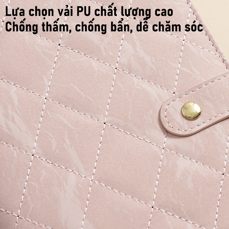 Sổ Tay Trang Sức Da PU – Sang Trọng, Túi Trong Suốt Nhiều Ngăn, Đựng Được Nhẫn, Vàng Miếng, Vòng Dây Chuyền
