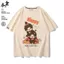 Quần Áo Monchhichi Áo Thun Ngắn Tay Phong Cách Nhật Bản cho Thanh Niên Mùa Hè