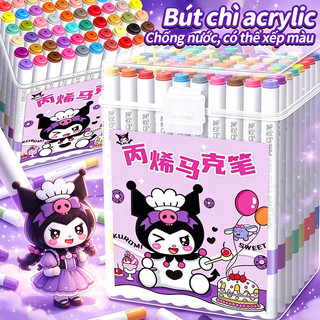 Bút acrylic marker chống nước 12/24/36/48/60 màu – Màu sắc bền đẹp, trang trí giày và cốc nước DIY.