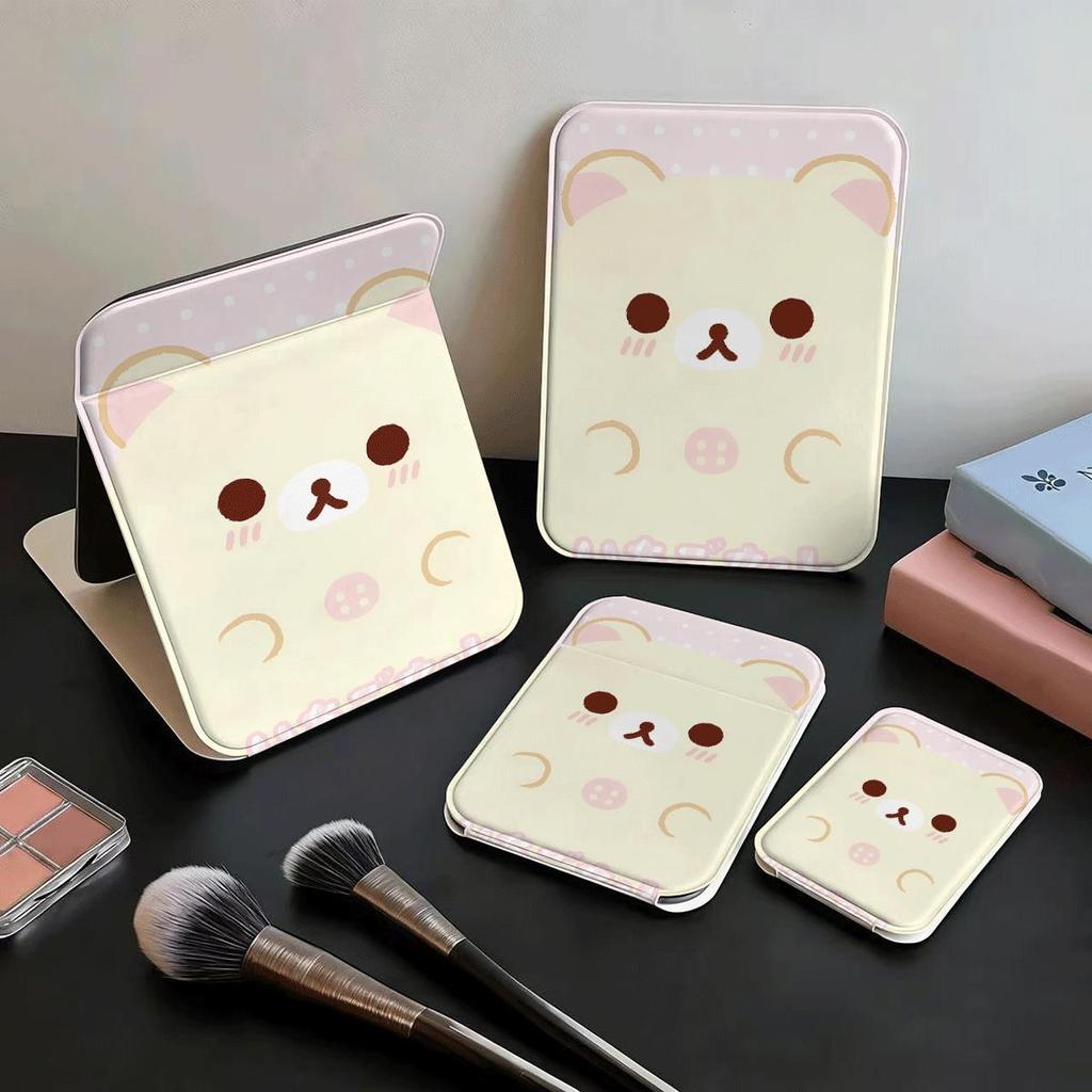 Sữa Gấu Nhỏ Gương Trang Điểm Gấp Đơn Giản Chất Lượng Cao Thời Trang