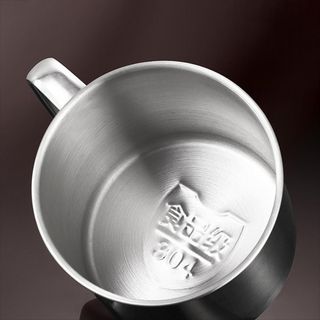 Cốc Inox ESSENCEH, Có Nắp Cốc Cà Phê Inox 304, Thiết Kế Tay Cầm 200-1600ML Cốc Nước Cắm Trại