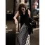 Váy dài chữ A chấm bi phong cách Hepburn & Pháp dành cho người có body hình quả lê