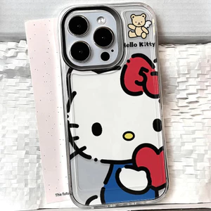 Ốp lưng Hello Cat iPhone họa tiết trong suốt tinh tế IP 7/8/X/XS/11/12/13/14/15/16/17/Plus/Pro/Max/Air