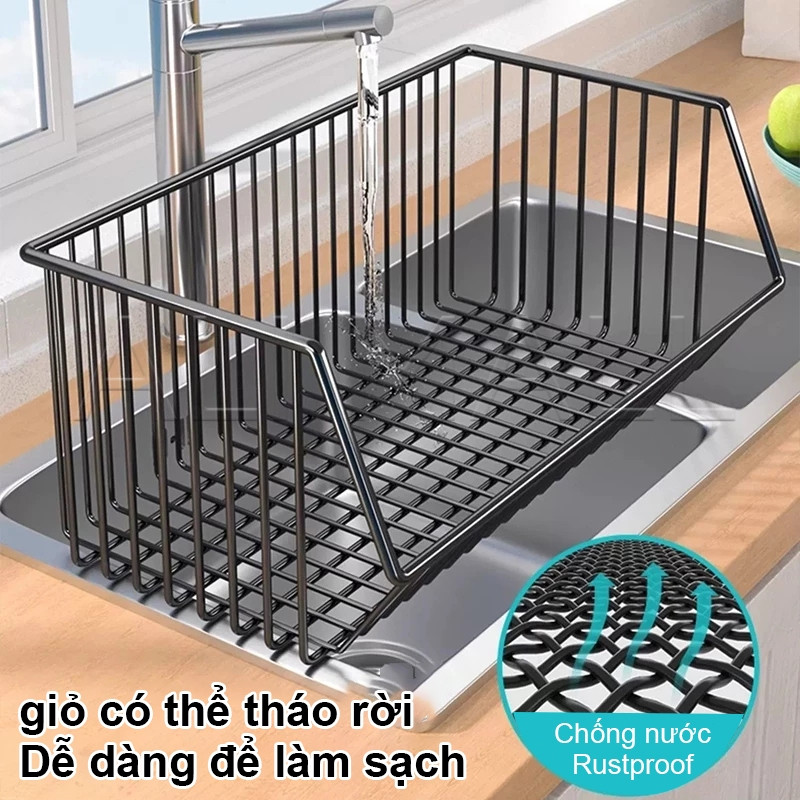 Kệ đựng đồ nhà bếp có bánh xe Xe đẩy lưới sắt có thể tháo rời Kệ Bếp đặt rau và trái cây