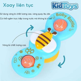 Set 3 con quay spinner KidToys cho bé – đồ chơi giác quan vui nhộn