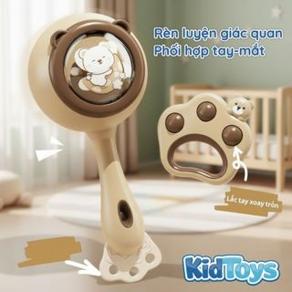 Đồ chơi nhạc cụ lục lạc KidToys – xúc xắc trống kèn phát triển giác quan cho bé sơ sinh