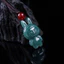 Mặt dây chuyền thỏ ngọc A đích thực - Khắc Icy Jadeite - Dây bện hạt đỏ - Phụ kiện DIY Unisex - Chiều dài có thể điều chỉnh (51-80cm) - Đủ điều kiện cho đám cưới