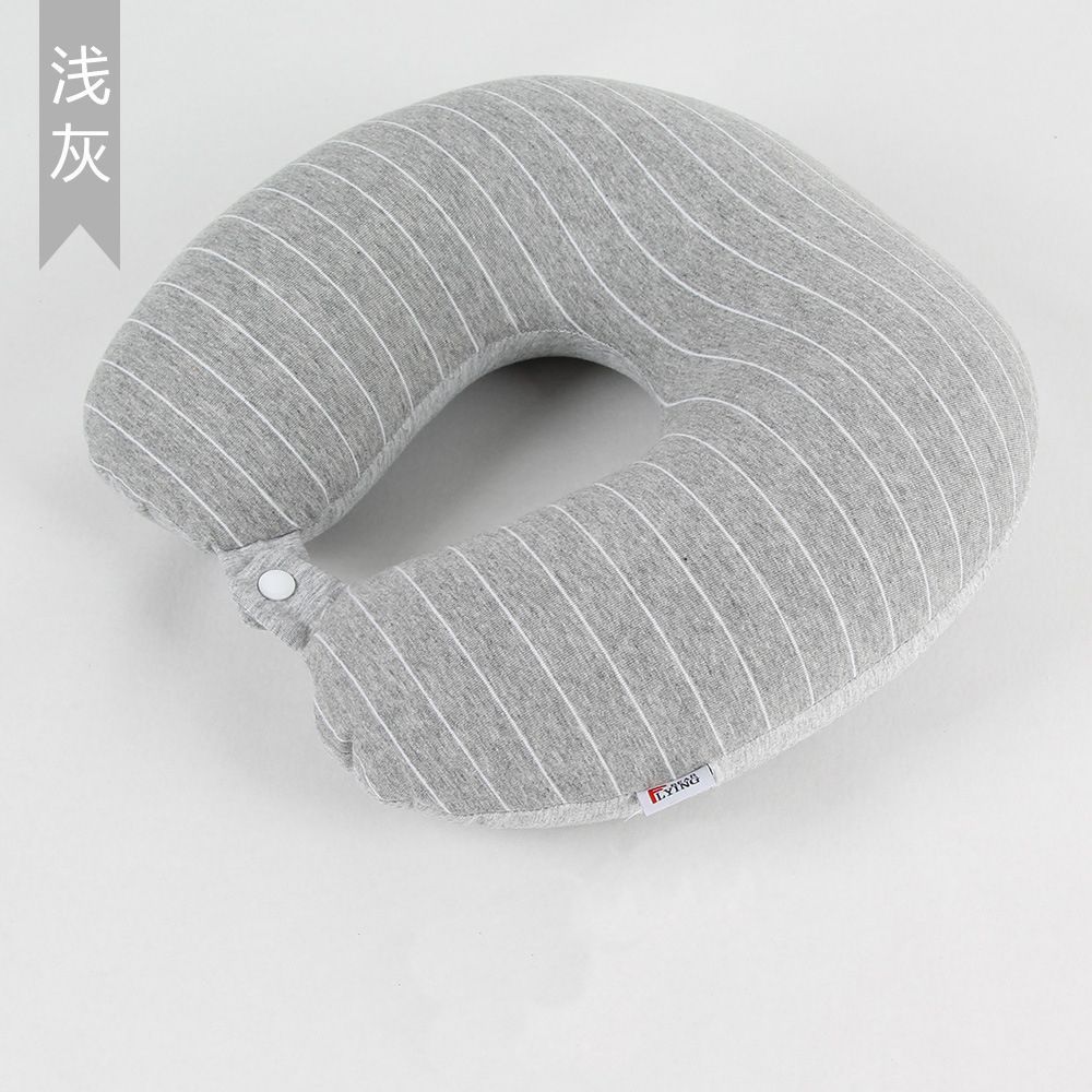 Phong Cách Nhật Bản Xốp Hạt Hình Chữ u Gối Muji Sọc Cổ Gối Du Lịch Văn Phòng Ngủ Gối Máy Bay 20244.16