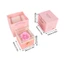Unstop * Hộp đựng trang sức Acrylic Bề mặt làm sạch dễ dàng để sử dụng hàng ngày Lãng mạn cho nàng
