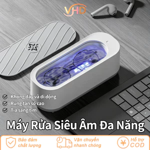 Máy Rửa Kính Mắt Đa Năng Bằng Sóng Siêu Âm - Làm Sạch Sâu 360°, Có Thể Sạc Lại USB