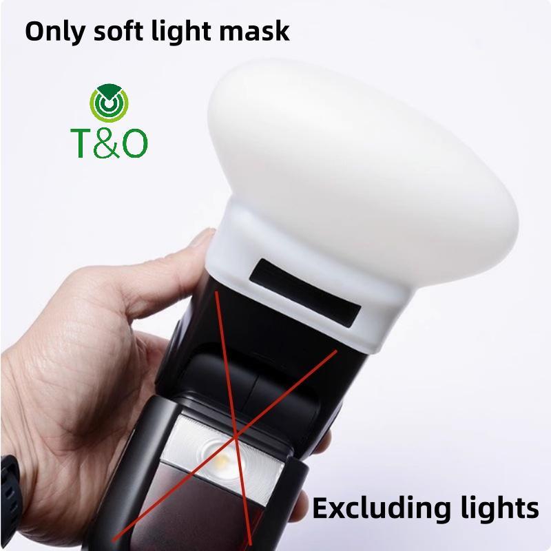 [T & O-t] 1 Cái Khuếch Tán Bounce Dome Mềm Silicone Flash Cho Fujifilm Yongnuo Speedlite [Mới]