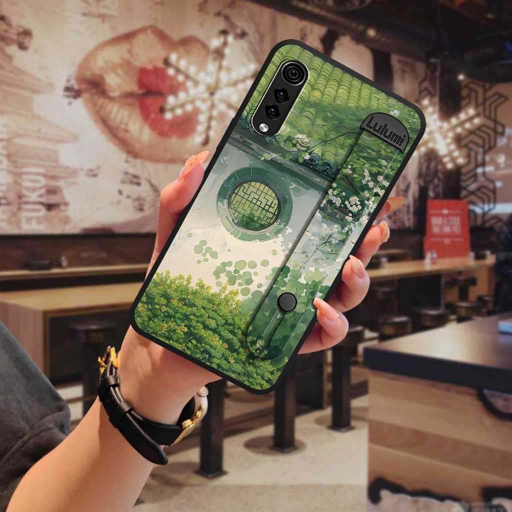 Chân Đế Tranh Ốp Lưng Điện Thoại LG Velvet 4G / 5G Vỏ Mềm Chống Thấm Nước Chống Bụi Bẩn Chống Sốc Dây Đeo Tay Vỏ Di Động Cá Tính Vỏ Điện Thoại Di Động Bền Giá Đỡ Điện Thoại Chống Bụi