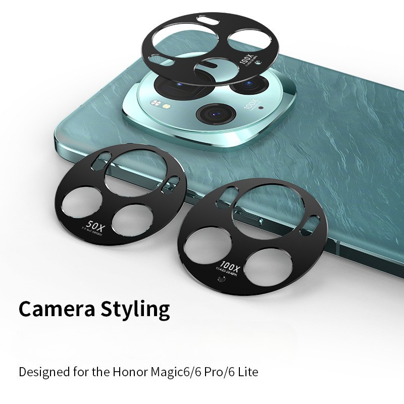 Ống kính bảo vệ camera kim loại nhôm cho Honor Magic 8/7/6/5/GT/Pro/Lite/X70, vòng bảo vệ ống kính, tương thích nhiều mẫu