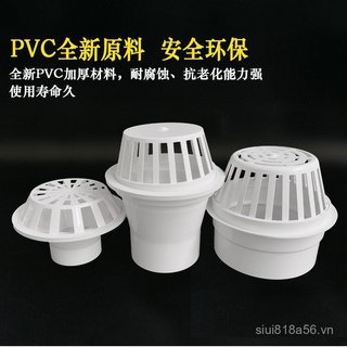 PVC Mái Thoát Nước 75 Lưới Lọc 110 Ngày Thoát Nước Lưới Chống Tắc 160 Nắp Thoáng Khí Ống Thoát Nước Nhựa Mái QSJN
