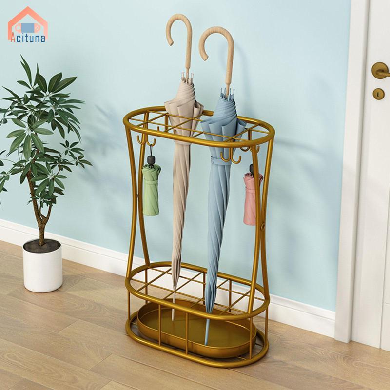 Thùng đựng ô kim loại Giá đỡ ô dù đứng miễn phí Tiết kiệm không gian 32x18x47cm Đa chức năng có khay nhỏ giọt cho trong nhà Phong cách chắc chắn