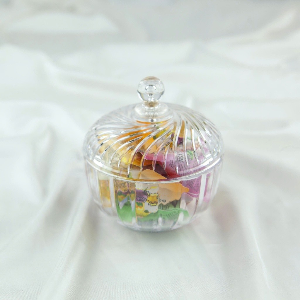 Thố Đựng Hạt Dưa Vinh Nam Plastic Hũ Đựng Bánh Kẹo Nhựa PS Trong Suốt Sang Trọng - Mã 547
