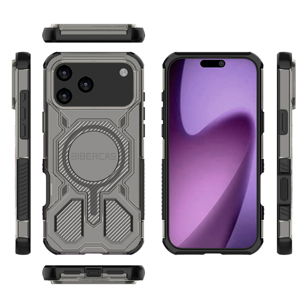 Ốp điện thoại từ tính mờ bán trong suốt cho iPhone 17 16 15 14 13 Pro Max 17 Air 16E Bốn mặt chống rơi thời trang chống trượt