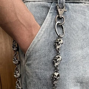MỘT Phong Cách Rỗng Đầu Lâu Quần Dây Xích Cho Các Buổi Hòa Nhạc Rock Và Đeo Hàng Ngày Ví Dây Xích Quần Thắt Lưng Cho Nữ Uni