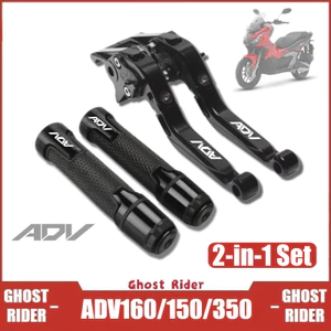 Dành Cho Xe HONDA ADV160 ADV150 ADV350 Có Thể Điều Chỉnh Đòn Bẩy Phanh Tay Cầm Bộ Nhôm CNC