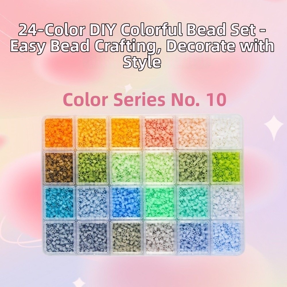 CAST Perler Hama Hạt Bộ, Bộ 24 màu 2.6mm, xếp hình thủ công sáng tạo