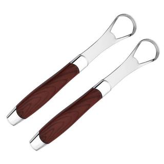 COD thép không gỉ gỗ hạt lưỡi scraper-Miệng lưỡi sạch hơn công cụ