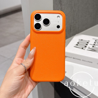 Ốp điện thoại TPU họa tiết vải thiều màu cam thích hợp cho iPhone 11 12 13 14 15 16 17 Pro max mờ bao gồm tất cả vỏ mềm silicon