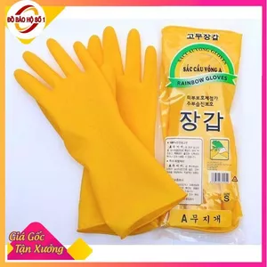 10 Đôi Gang Tay Cao Su Mini SẮC CẦU VỒNG Size S, M Dài 29cm Bảo Hộ Lao Động, Rửa Bát