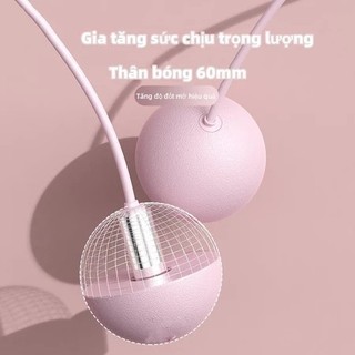 bền bỉ Dây nhảy ĐẾM SỐ [Nâng cấp 6 điểm] không dây giảm cân, bóng to, có calo, đếm vòng, có tạ tập yoga, gym, thể dục