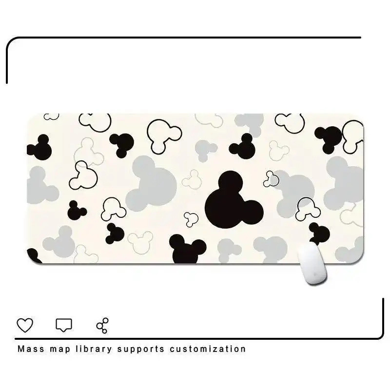 Miếng Lót Chuột Chuột Mickey & Chuột Minnie - Thảm Để Bàn Lớn Với Nghệ Thuật Hoạt Hình Cổ Điển Cho Trẻ Em & Người Hâm Mộ, Đế Cao Su Chống Trơn Trượt Dày 3 Mm